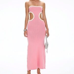 Cin Cin Barbie Pink Strapless Dress